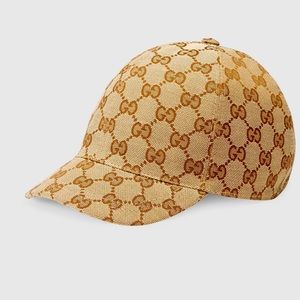 $325 Brand New With Tags Kids Gucci Original GG Canvas Hat Cap Size Large 10-12